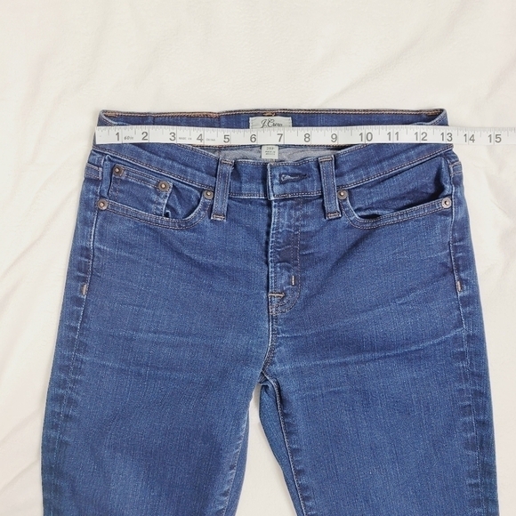 J. CREW TOOTHPICK SKINNY MID RISE JEANS WOMENS Size: 25P - Picture 8 of 9